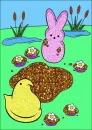 Peeps chocomud pies