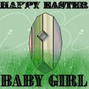 happy easter baby girl