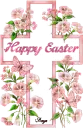 Floral Cross Pink