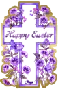 Floral Cross Purple