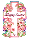 Floral Cross Red
