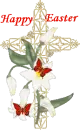Cross with Lillies