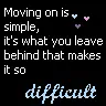 moving on