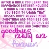 goodbyes