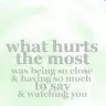 what hurts the most