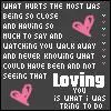 what hurts the most