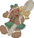christmas gingerbread girl