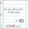 do u <3 me