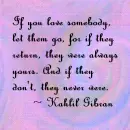 If you love someone...