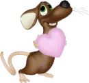 rat with heart
