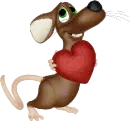 rat with heart