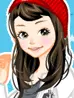 shy sweetie with blue hat