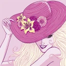 Pink hat