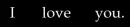 love