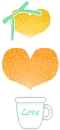 orange hearts
