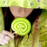 green candy