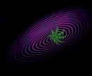 Purple and Black Swirls W/ Pot Leaf