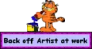 Back off Artist at work