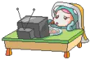watching TV