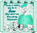 Sorry I couldn't stop by on Easter