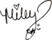 miley's signature