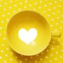 yellow heart.. cup