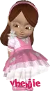 girl with angel bear