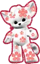 kitty with flowers