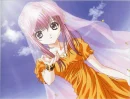 Orange dress girl