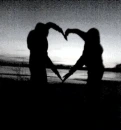 heart with sunsey