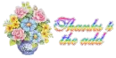 Thanks 4 the add - Pastel Flowers