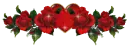 beautiful red hearts and flowerz