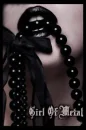 Black lips and necklace