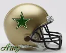 Football Helmet With Star and Name