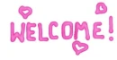 Wecome in pink
