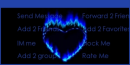 blue flame heart