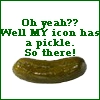 My icon has a pickle.