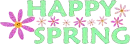 Happy spring flowers