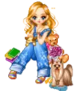 Girl With Yorkie