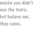 Tears