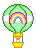 Rainbow balloon