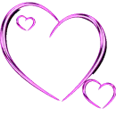 pink glitter heart