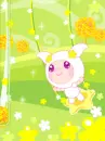 SWINGING BY THE FLOWERS