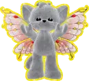 kitty with butterfly wings