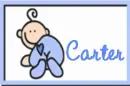Carter name with boy baby
