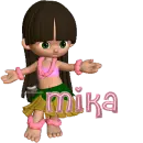 Mika w/hula girl