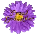 Purple Daisy Proud Godmother