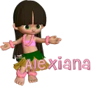 Alexiana w/hula girl