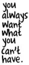 cant have