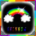 Rainbow in black